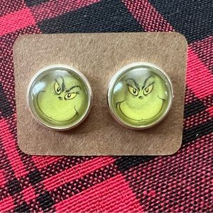 3/$25 - Grinch Christmas Stud Earrings